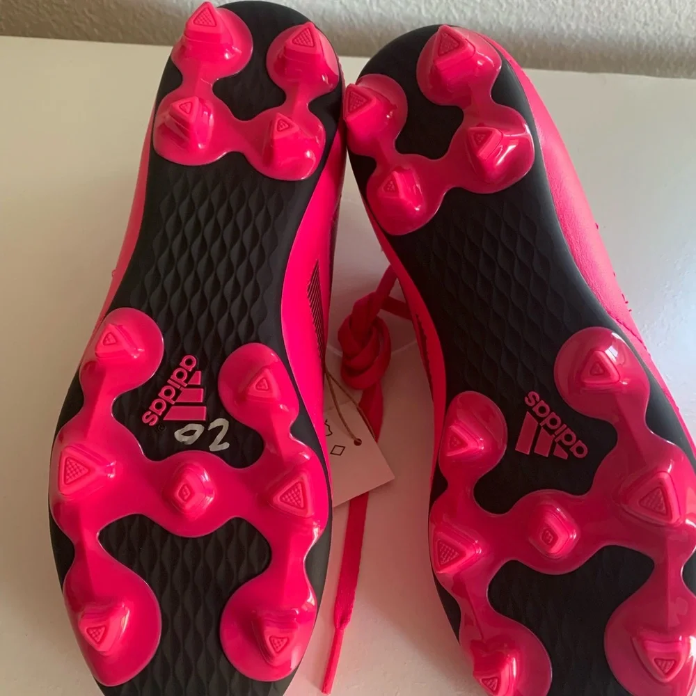 Adidas Kids Shoes in Pink and Black.
